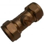 QQE brass isolating valve 22mm - economy