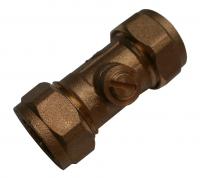 QQE brass isolating valve 22mm - economy