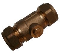 QQH brass isolating valve 15mm - heavy pattern