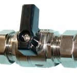 QQHL lever operated chrome plated brass isolating valve 15mm – full flow 1