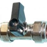QQL lever operated chrome plated brass isolating valve - economy