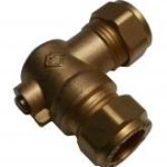 QQM brass angle pattern isolation valve 15mm – full flow 1