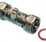 QS chrome plated brass straight service valve