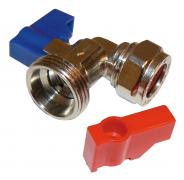 QW chrome plated brass angle washing machine valve