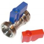 QW chrome plated brass straight washing machine valve 1