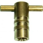 Radiator bleed key – standard brass 1