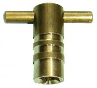 Radiator bleed key - standard brass