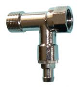 Radiator drain cock - chrome plated 1/2" MxF