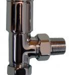 Twin pack CC contemporary angle rad valve 15mm CP