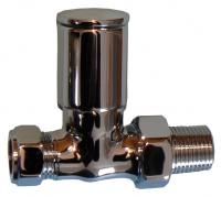 Twin pack CC contemporary straight rad vlv 15mm CP