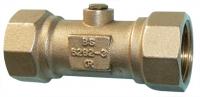VCDF DZR brass double check valve FxF