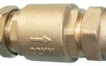 VCM brass full flow spring check valve