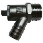 VDA chrome plated draw-off cock A-type 1/2"