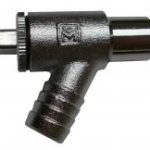 VDA chrome plated draw-off cock A-type 15mm