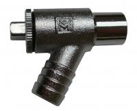 VDA chrome plated draw-off cock A-type 15mm