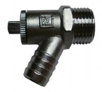 VDA chrome plated draw-off cock A-type 1/2"