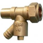 VDMF brass draw-off adaptor 15mm MxF