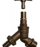 VHBL DZR brass hose union lockshield bibcheck 1/2"