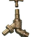 VHBL brass hose union lockshield bibtap 1/2″ 1