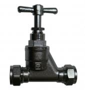 VS chrome plated brass stopcock 15mm BS1010