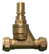 VSL DZR brass lockshield stopcock BS1010