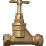 VSP brass stopcock for MDPE poly P x P