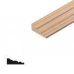 Oak Barrel Mould Oak 34mm x12mm x 2400 (017)
